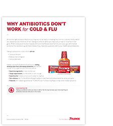 Antibiotics for cold or flu